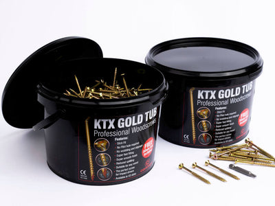KTX Gold Screws 4x40mm Tub 1200