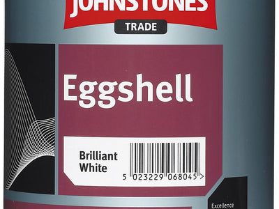 1 Litres Brilliant White Johnstones Eggshell Paint