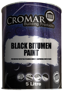 1 Litre Cromar Black Bitumen Paint