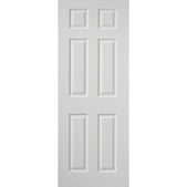 6' 6" X 2' 9" White 6 Panel Internal Door