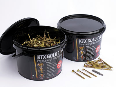 KTX Gold Screws 5x80mm Tub 400