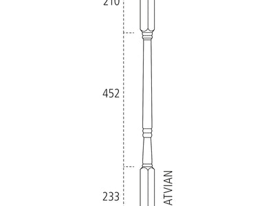 32mm PINE TURNED SPINDLE