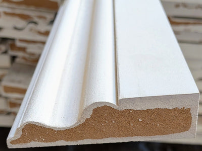 5.49mtr 25mm x 90mm White Primed Victorian MDF Architrave