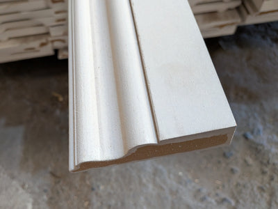 5.49mtr 25mm x 90mm White Primed Victorian MDF Architrave