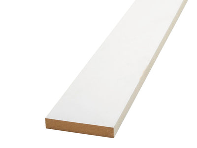 4.4mtr 18mm x 119mm White Primed Square Edge MDF Skirting