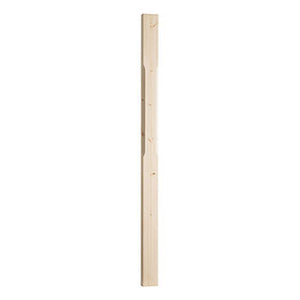 1.5m PINE HALF STOP CHAMFERED NEWEL POST