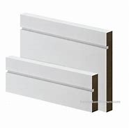 4.4mtr 18mm x 119mm White Primed Shadow Groove MDF Skirting