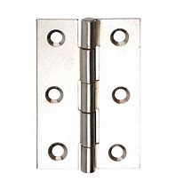 75mm CHROME PLATED HINGE PAIR