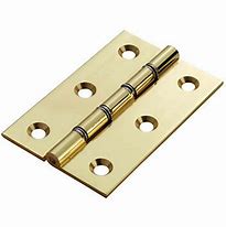 75mm/3" Double Steel Washer Brass hinge (pair)