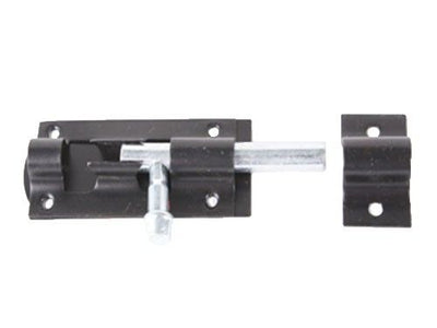 TOWER BOLT 6" (150mm) EPOXY BLACK