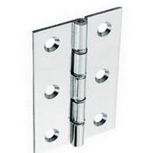 100mm CHROME PLATED HINGE PAIR