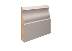 4.4mtr 18mm x 169mm White Primed Ogee MDF Skirting Board