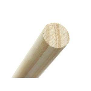WOODEN BROOM HANDLE 1200x24mm
