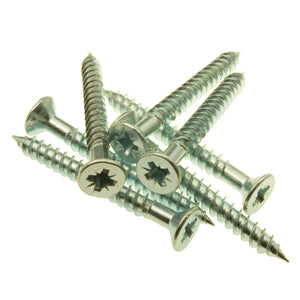 10 x 2 Twin Thread Woodscrews Zinc Plated Pozi qty200