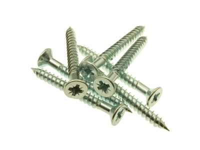12 x 2 Twin Thread Woodscrews Zinc Plated Pozi qty200