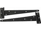 250mm (10") EXPOXY BLACK MEDIUM TEE HINGE PAIR