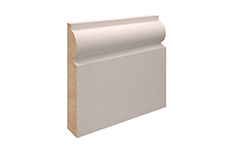 4.4mtr 18mm x 119mm White Primed Torus MDF Skirting Board