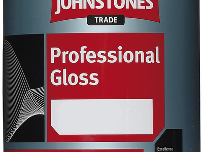 500ml White Johnstones Professional Gloss Paint