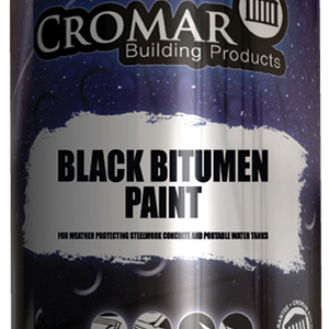 1 Litre Cromar Black Bitumen Paint