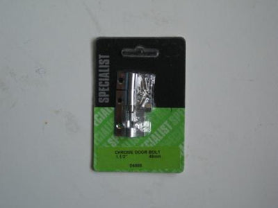1.1/2" (40MM) SPECIALIST CHROME DOOR BOLT