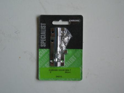 2" (50MM) SPECIALIST CHROME DOOR BOLT