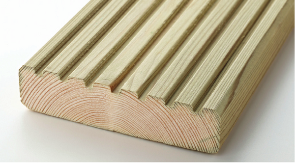 3mtr 120mm x 28mm Tanalised Redwood Decking - Formby Timber Supplies Ltd