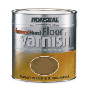 2.5 Litre Satin Ronseal Diamond Hard Floor Varnish