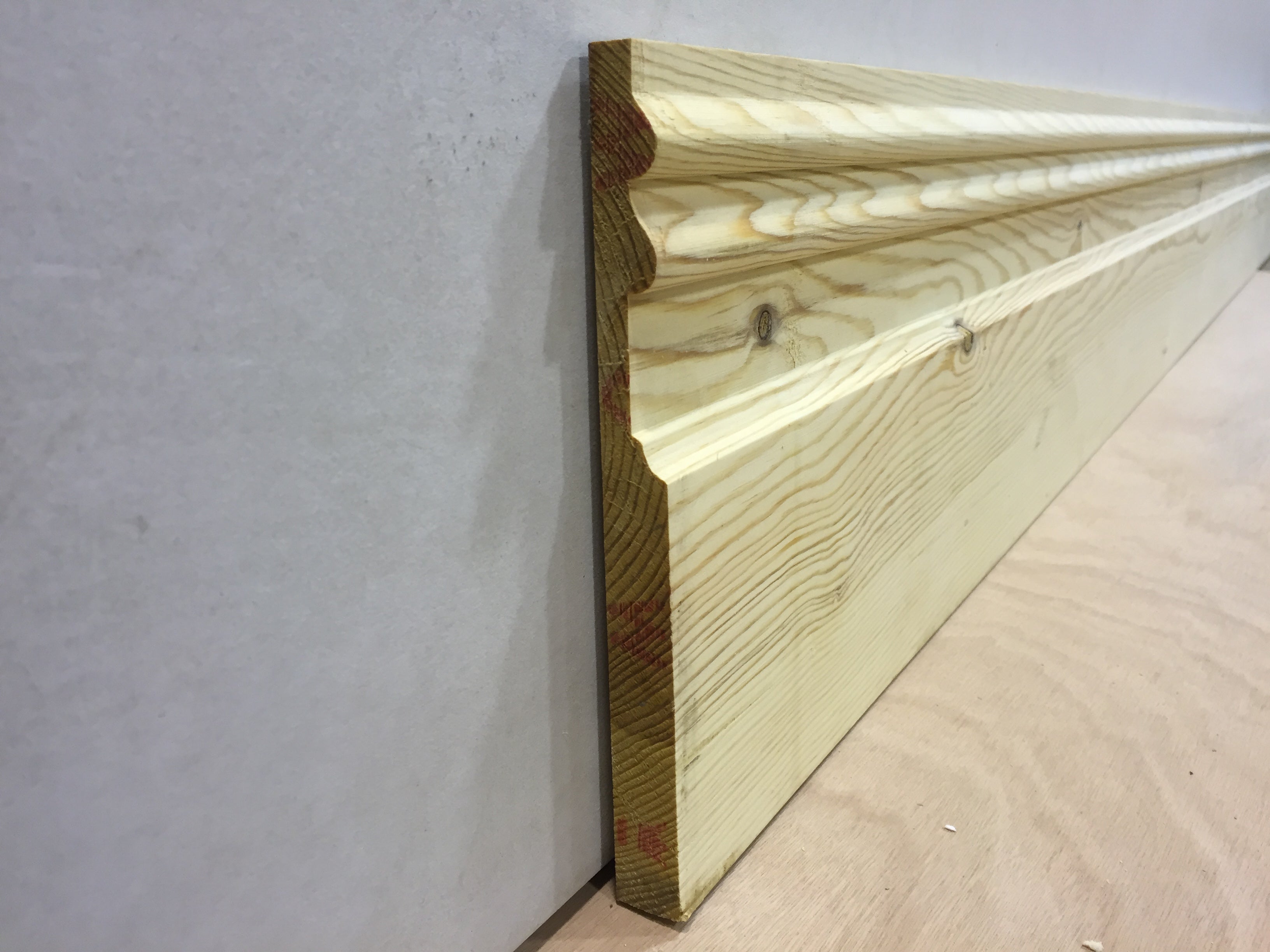 25mm x 225mm Double Sunk Victorian Skirting - Formby Timber Supplies Ltd