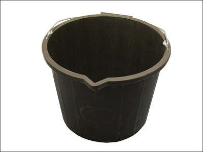 Black 3 Gallon Bucket 14 Litre