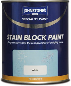 750ml White Johnstones Stain Block Paint