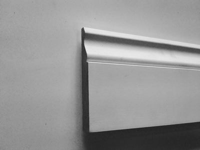 4.4mtr 18mm x 169mm White Primed Ogee MDF Skirting Board