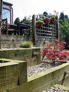 10x5 Green Treated incised Railway Sleeper 2.4mtr