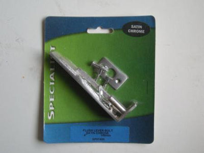 4" (100MM) SPECIALIST FLUSH LEVER BOLT SATIN CHROME