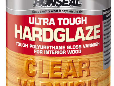 2.5 Litre Ronseal Ultra Tough Hardglaze Internal Clear Gloss Varnish