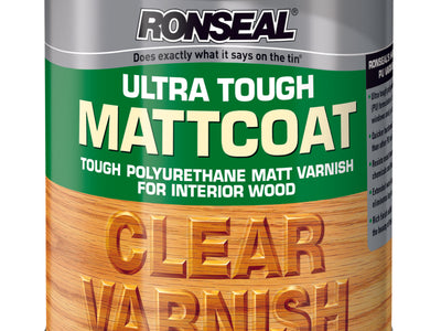2.5 Litre Ronseal Ultra Tough Internal Clear Mattcoat Varnish
