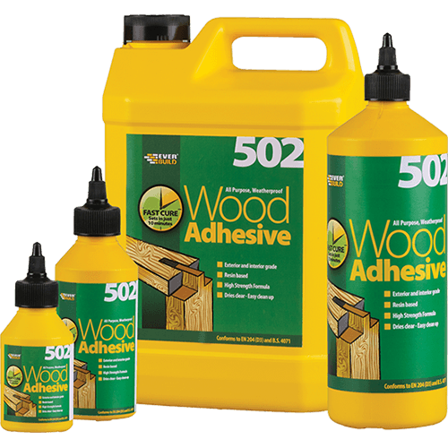 1 Litre Everbuild All Purpose Weatherproof Wood Adhesive 502 - Formby ...