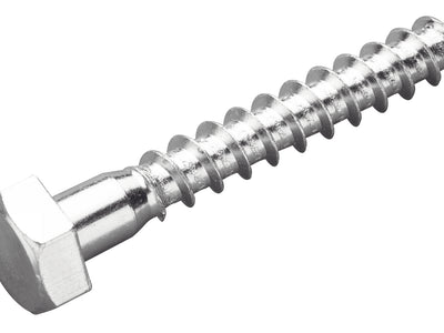 M10 x 150 BZP Coach Screws PK2